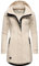 Ragwear Damen leichter Sweat Übergangsmantel lang windabweisend mit Kapuze Letty Intl. Beige Melange24 Gr. XXL