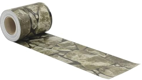 vidaXL Sichtschutz für den Garten, PVC, Steinoptik, Grau, 35 x 0,19 m, Zaunrolle, Zaunband, Sichtschutz