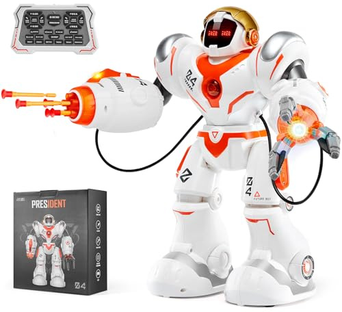 VEVOR Robot Giocattolo per Bambini, Modalità Combattimento, Telecomando Programmabile Remoto, Funzioni Camminata, Danza Interattiva, Giocattolo Robot Intelligente Programmabile per Bambini