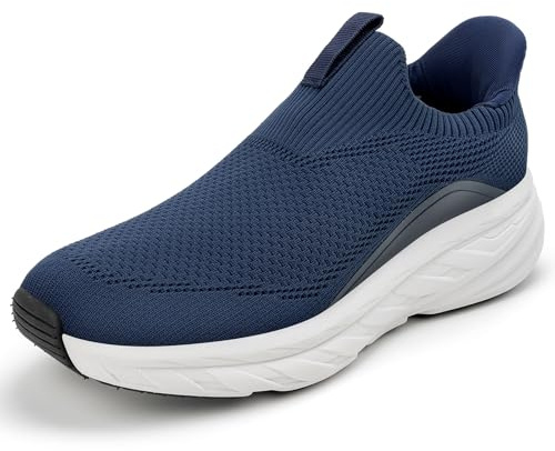 Sosenfer Men's Hands-Free Slip-On Trainers, Breathable Mesh Sneakers