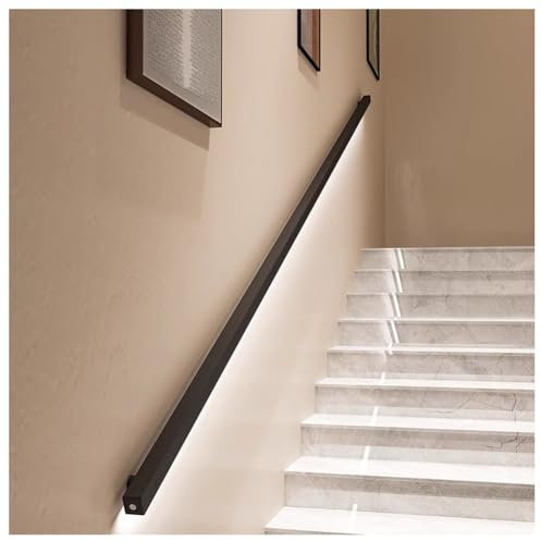 LED Stair Handrail with Body Sensor, Indoor Staircase Lighting Solution for Safe Night Navigation, Stainless Steel Design