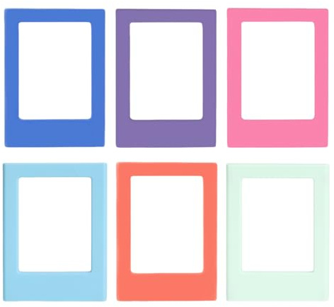 YAFLUG 6 Pezzi Portafoto Magnetico Mini per Frigo, Cornice Magnetica Facile da Usare per Foto, Decorazione Casa Ideale per Cucina con Galleria Foto Moderna e Design Elegante