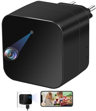 CYI Microcamera Spia Nascosta, Videocamera Sorveglianza Interno WiFi 5G/2.4G, Mini Telecamera Spia Invisibile 1080P, Spy Cam con Rilevamento del Movimento, Archiviazione cloud per Casa, ufficio, ecc.