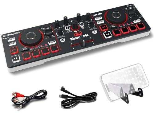 Numark Mixtrack Go Controlador DJ Bluetooth Compacto con Stems Control