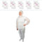 10x ARNOMED® Schutzanzug Einweg Extra Stark L, Einwegoverall, Einweganzug, Einweg Maleranzug & Lackieranzug, Staubschutzanzug, Maleroverall & Asbest Schutzanzug, Einmalanzug Weiß