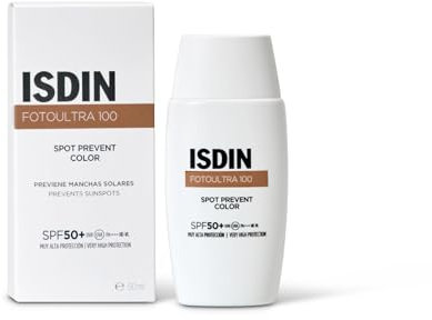 ISDIN Fotoultra Spot Prevent Color SPF 50+ Protector Solar Facial con Color de Uso Diario que Ayuda a Prevenir las Manchas Solares
