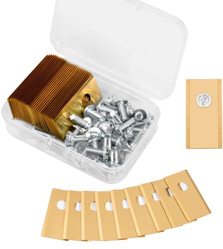 Ersatzmesser für Rasenmäher 30x Mähroboter Messer Universal Ersatzklingen Ersatzmesser für Worx Landroid Robomow Landxcape Scheppach Mähroboter Ersatzteile für Rasenmäher mit Schrauben