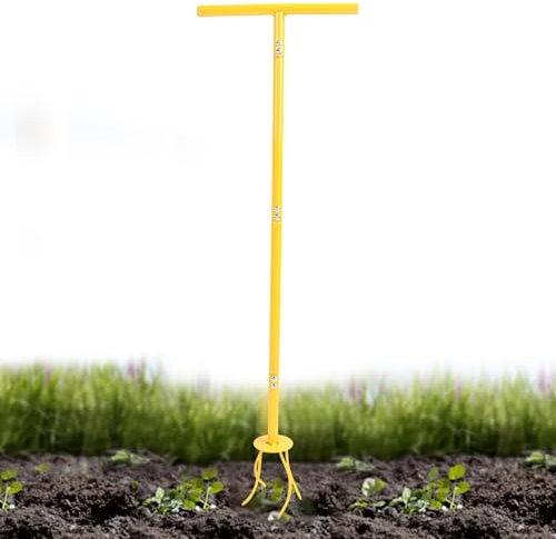 Attrezzo manuale da giardino – coltivatore da giardino – Attrezzo manuale multiuso per giardinaggio, fresa rotante portatile, rimozione per cortile, , aiuole all'aperto, paesaggistica e
