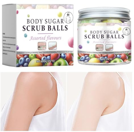 Körperpeeling Zucker, feuchtigkeitsspendendes und sanftes natürliches Reinigungsmittel | Körperpeeling für Damen, zur Pflege von Gesichtshaut, Händen, Armen, Beinen, Füßen für Erwachsene und Studenten