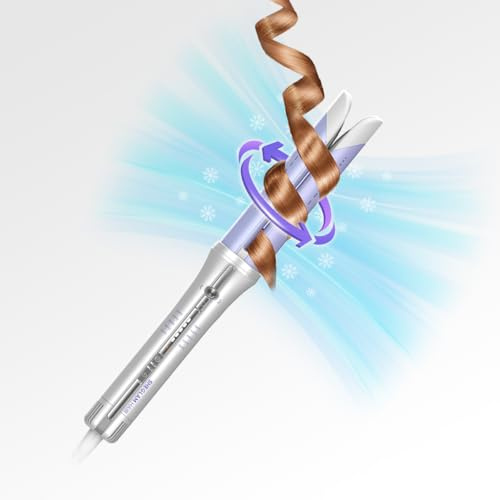 SHEGLAM One Touch Airflow Styler Pro1.25 inch Automatic Rotating 3.0 Cool Air Technology for No-Wait, Curling Iron, Bouncy & Long-Lasting Curls, Zero Burn Risk, 5 Temp Settings