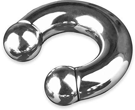 viva-adorno hästsko piercing intimpiercing näsring CBB Horsesko kirurgiskt stål 316L XXL tjocklek 3 till 10 mm Z426, kirurgiskt stål 316