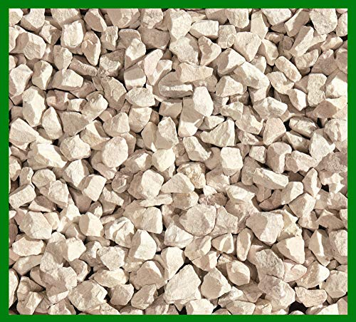 brèche pour jardin, pierres naturelles colorées pour jardin, granulés pour parterres de fleurs ou jardins (beige naturel)