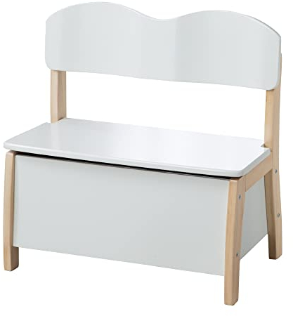 roba Kindertruhenbank, aus Massivholz und MDF gefertigt, Rücken und Sitzfläche bicolor