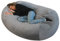 bananair Sitzsack XXL mit Füllung für Kinder und Erwachsene, 160 x 90 x 60 cm - Weich und Bequem - Maschinenwaschbarer Bezug - Sitzsack Sofa (Hellgrau)