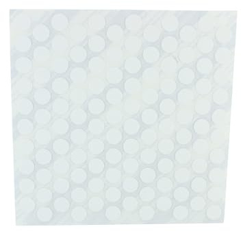 FastCap 3/8 (9.5mm) Self Adhesive PVC Screw Cover Caps PVC White (1 Sheet 120 Caps), FC.SP.38.WH