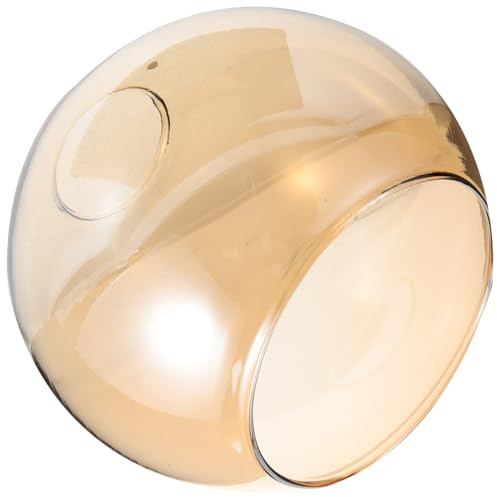 Alipis Lampenschirm Glas Kugelförmig Ersatzschirm Für Pendelleuchte E27 6 Zoll Transparent Glaslampenschirm Wohnzimmer Beleuchtung