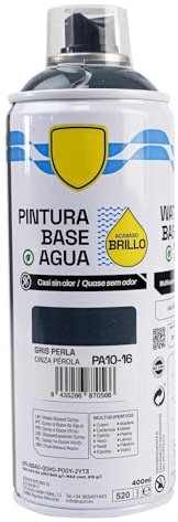 various - Pintura Spray Base Agua 400ml,Ecológica y Sin Olor,Para Muebles,Metal,Plástico y Madera,Colores Duraderos,Cobertura Uniforme - Gris Perla,1 unidad