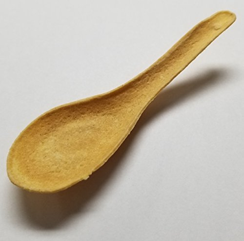 Flavorfulz, Edible Spoon, Mini, Cornbread, 200 Count, Gourmet Edible Spoons for Appetizers and Desserts