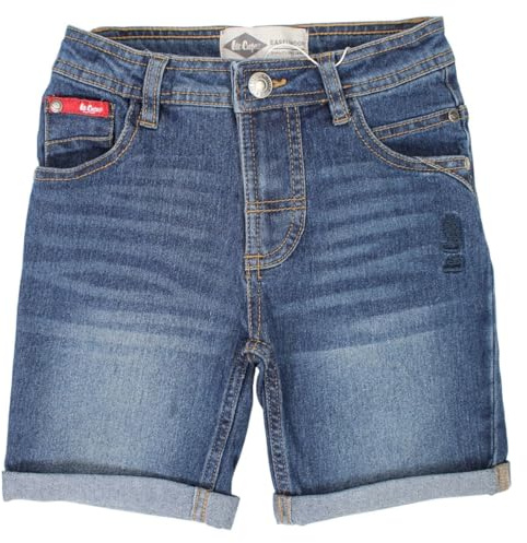 Lee Cooper, Bermudas, Pantalones Cortos, Short, niño, niña, Azul, Talla 8A - GLC111 BJ S1-8A