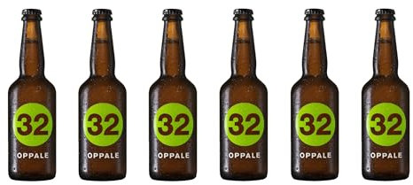 32 Via dei Birrai Oppale – Birra Chiara Artigianale con Luppolatura alla Belga – Non Microfiltrata e Non Pastorizzata – 6 Bottiglie da 50cl – 5,5% vol.