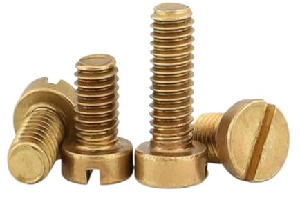 Brass Slotted cheese head screw DIN84 M1 - M8(8mm,M1.4 20PCS)