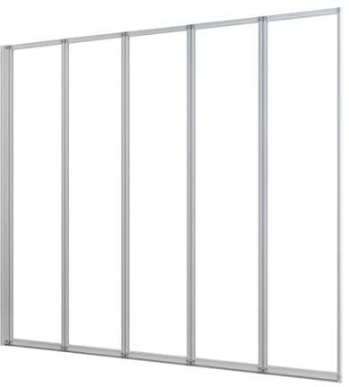 AICA Mampara de Bañera 5 Hojas Plegables Vidrio Templado 4mm Perfil Gris Mate Tamaño:(1193-1203) x1400mm