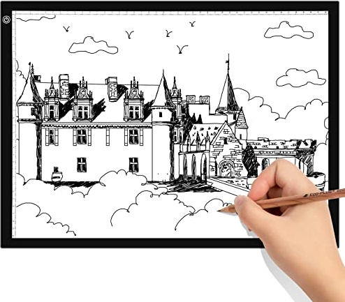 Himimi LED Leuchttisch A3 Leuchtplatte Light Pad LED Zeichnung Pad Ultradünne Zeichenbrett mit einstellbare Helligkeit und USB Kabel für Malen Animation Kalligraphie Tattoo Zeichnung