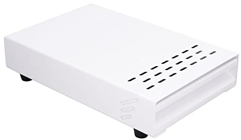 Wakects Kaffee-Klopf-Box-Behälter, Edelstahl-Gummi-Kaffeemehl-Klopf-Box-Rest-Pulver-Eimer-Schublade Verdickter Espresso-Satz-Behälter für Home Cafe Shop 7,1 X 11 X 2 Zoll(Weiß)