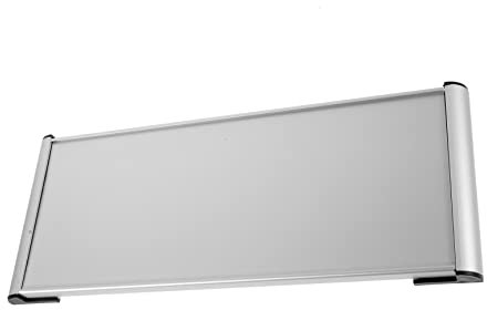 HOODANCOS Targa in Alluminio Per Porta Ufficio Vuota 12x28 Cm Segnaletica Personalizzabile Per Ambienti Interni Casa Bar e Feste