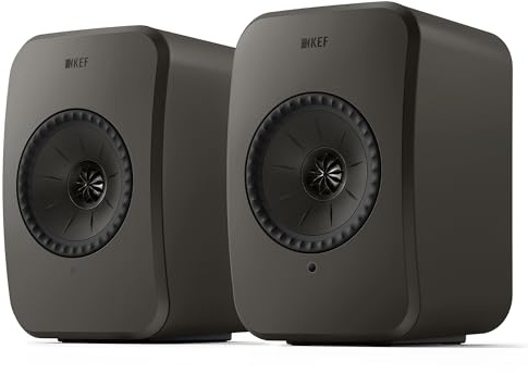 KEF LSX II LT Wireless HiFi Speakers (Graphite Grey, Pair)