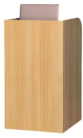 ZXDRYBHD Empfangstheke, Büro-Empfangstresen, Kleine Theke, Rezeptionstheke, Verkaufstheke Kosmetikstudio, Geeignet für Kasse und Einzelhandel (Color : Wood Color, Size : 19.6in/50cm)