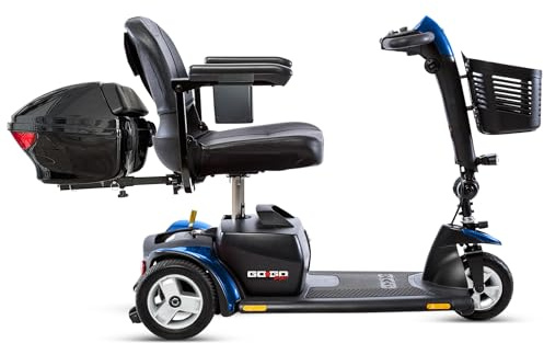Go Go Sport 3 Wheel + Accessories Compatible with Pride Mobility Go Go Scooters, Adults & Elderly, Enhanced Stability and Comfort, Compact Design, Portable Scooter, 18 AH Battery, Warranty