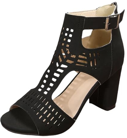 LKRSEEF Escarpins Femme Escarpin Compensee Nu-Pieds Talon Escarpins Chic Grande Taille Été Chaussures Confort Chic Élégante