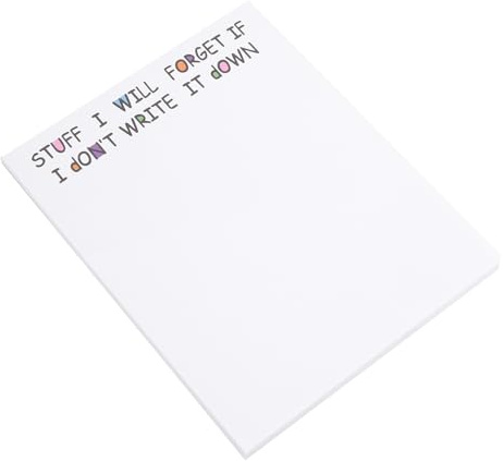 Remingtape Notes autocollantes amusantes, liste de choses à faire, bloc-notes, papier à lettre amusant, fournitures de bureau, étiquettes de bloc-notes, notes autocollantes de bureau, 50 pages