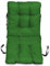 SuperKissen24. Stuhlkissen Sitzkissen und Rückenkissen für stühle - 48x96 cm - Outdoor und Indoor - grün
