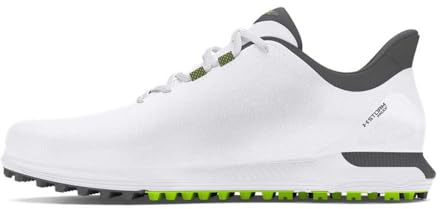 Under Armour Herren Drive Fade Spikeless Golfschuh, (100) Weiß/Titangrau, 43 EU
