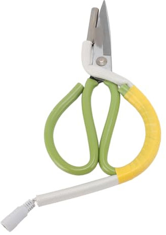 Forbici da Sarto Riscaldanti Elettriche, Forbici Riscaldate a Temperatura Regolabile Cesoie Elettriche a Caldo Coltello Taglierina per Tessuti su Misura in Acciaio per Rifinitura