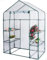 Mobiclinic®, Serra da Giardino, 143 x 73 x 195cm, Copertura in PVC e Porta Avvolgibile, 4 Ripiani, Impermeabile, Home Grow, Vivaio Domestico, Fissaggio Sicuro, Ideale per la Coltivazione, Resistente