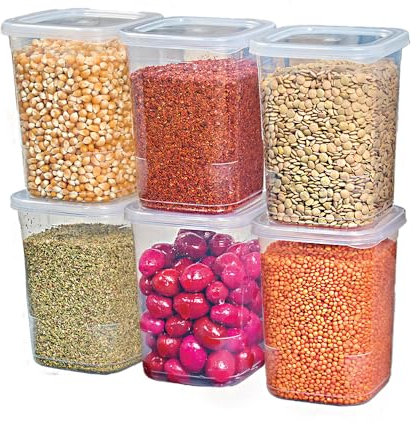 StoriGo 6-Pack 1.1L Reusable Food Storage Containers with Integrated Lids – BPA-Free Stackable Meal Prep Lunch Boxes – Durable Microwave Freezer Dishwasher Safe for Kitchen Pantry