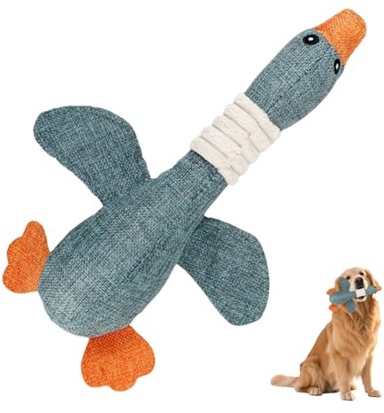 Juguete para perros indestructible, anti estrés, juguete indestructible para masticadores agresivos, gansos juguetes para perros, peluches para perros, juguetes suaves para ramas, pequeños, medianos y