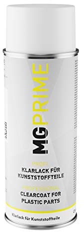 MG PRIME Vernis professionnel pour pièces en plastique 400 ml de peinture automobile haute brillance dans bombe aérosol