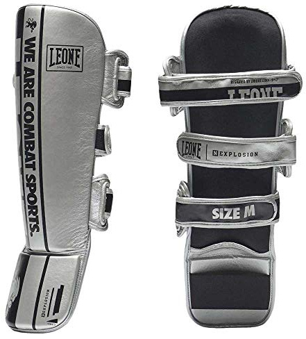 Leone 1947 Nexplosion, Espinilleras Unisex Adulto, Plata, M