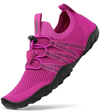 SAGUARO Scarpe da Immersione Donna Uomo Rapida Asciugatura Slittata Scarpette da Acqua per Nuoto Piscina Spiaggia Surf Rosachiaro 36 EU