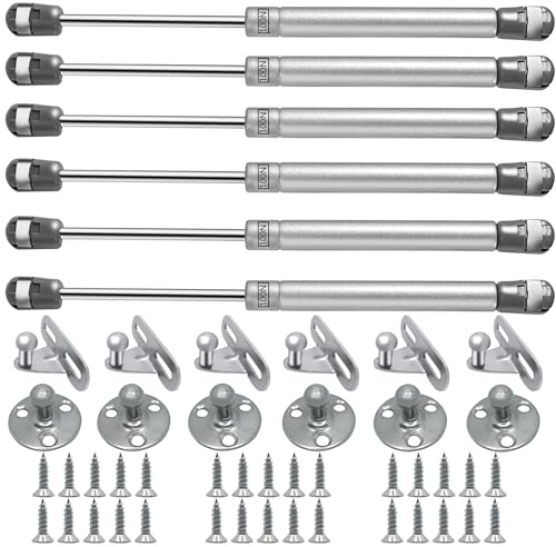 LUOHONG Molle a Gas Ammortizzatori per Cucina e Mobili Cerniere Armadio 100N Cric Carrello Pneumatici per Mobili Ammortizzatori (6 PCS)