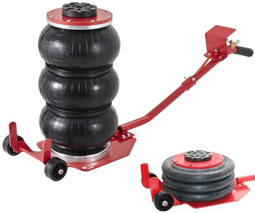 Air Jack - 3 Ton/6600 lbs Pneumatic Jack, Heavy Duty Car Lift Jack, with Adjustable Elongated Handle & Thick Rubber Pad, for Car Repair and Tire Changing
