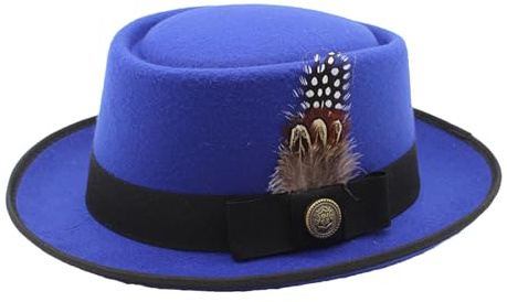 Generisch Cappello da costume bavarese 'Oktoberfest, melone nero, costume da Oktoberfest bavarese, accessorio per costume da Oktoberfest con piume, stemmi multiuso per adulti per uomini e donne