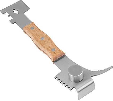 Fockety Herramienta de Apicultura de Acero Inoxidable con de Madera para Separar Cajas y Raspar Cera