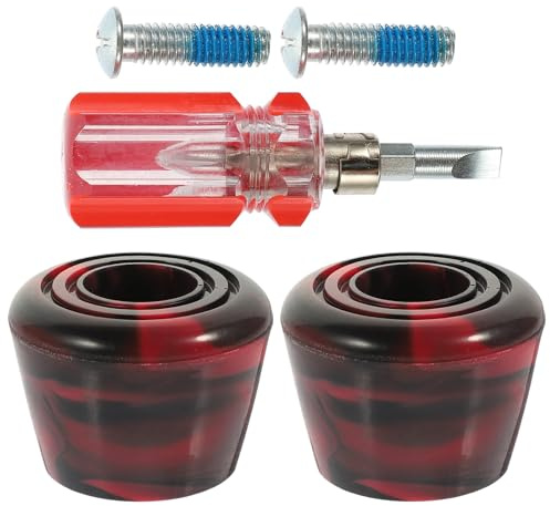 CIYODO Set de Freins à Patins à roulettes en PU, Résistance à l'usure Élevée, Arrêt Fiable, Accessoire pour Rollers, 1 Set pour Amateurs de Patinage Couleur Aléatoire
