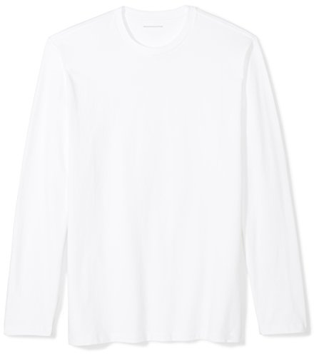 Amazon Essentials Men's Regular-Fit Long-Sleeve T-Shirt, White, X-Large