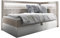 Mirjan24 Boxspringbett Junior Gladino III mit Bettkasten und LED-Beleuchtung Continentalbett Bonell-Matratze Topper Polsterbett Amerikanisches Bett (Soft 017 + Fresh 1, 100 x 200 cm, Seite: Rechts)